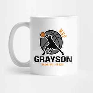 Grayson MVP Custom Player Basketball Prodigy Your Name Mug